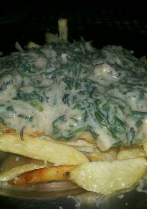 A picture of Creamy Vegetable Dip With French Fries.