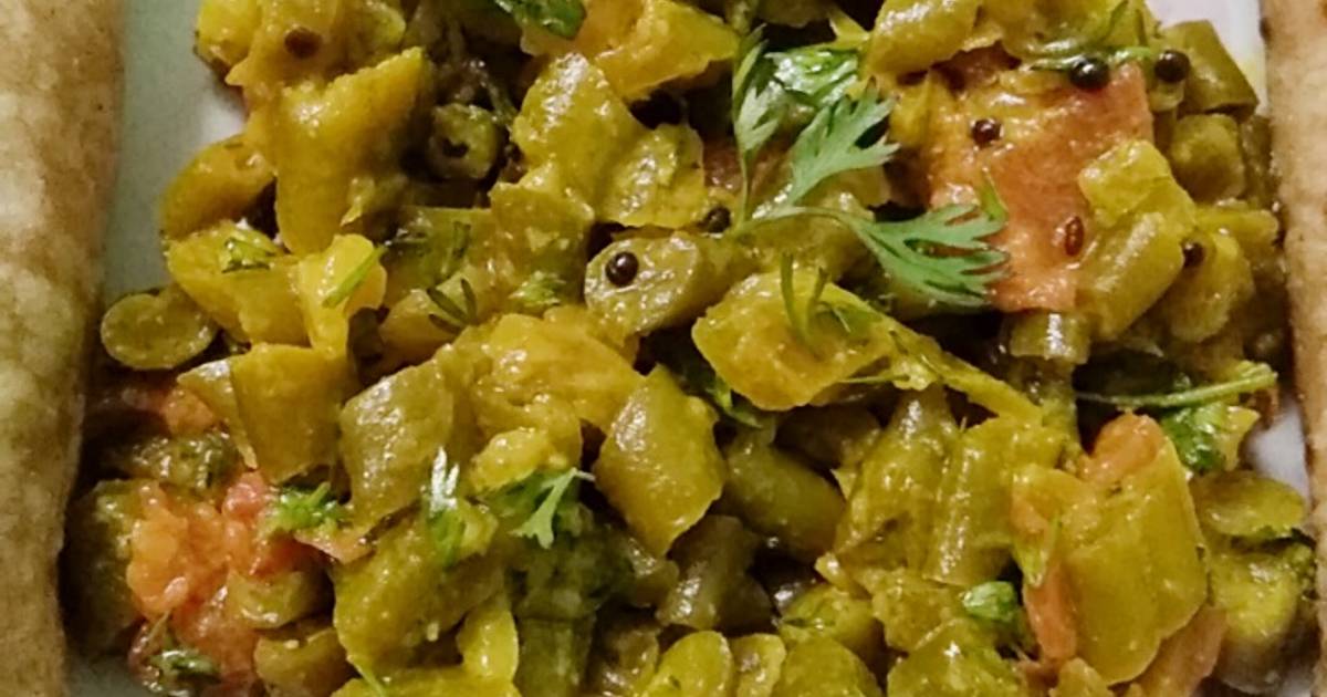 Green beans sabzi Recipe by Anam Sayyed Cookpad