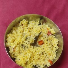 A picture of Broken wheat khichdi.
