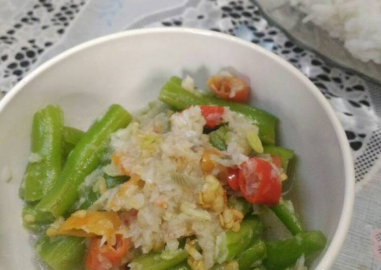 Bahan meracik Tumis Buncis Pedas Bumbu Kemiri (🇮🇩) #recookmodif Lezat