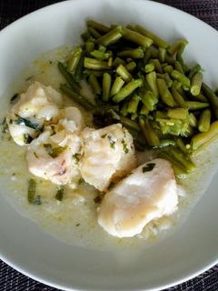 Una foto de Bacalao en salsa