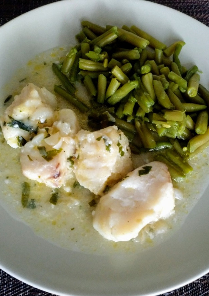 Una foto de Bacalao en salsa