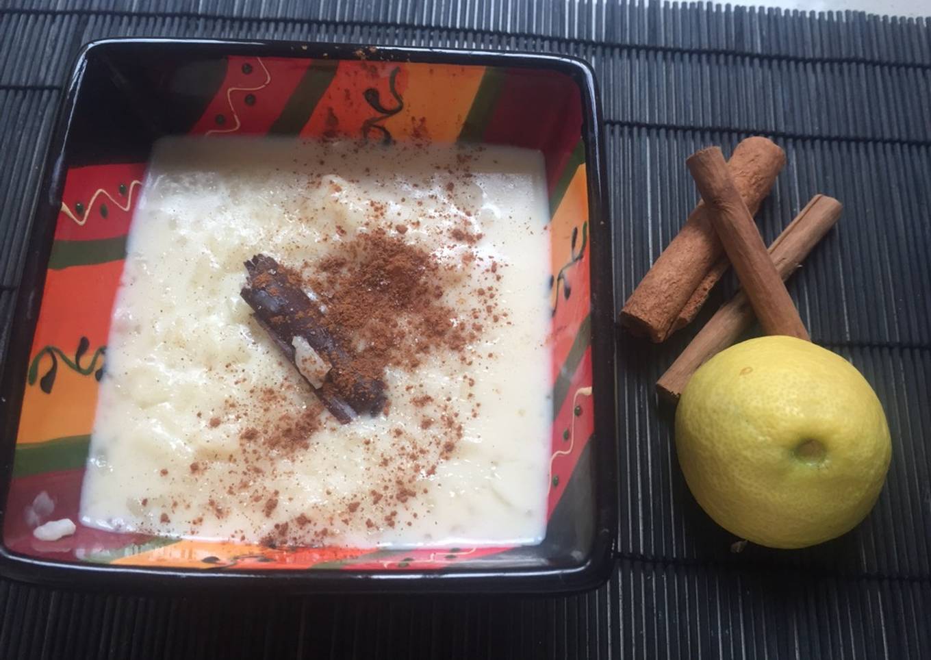 Arroz con leche de rechupete