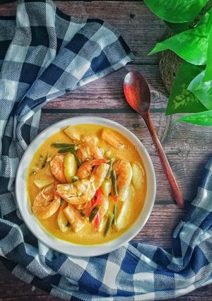 Gambar Gulai Udang Campur Sayur