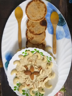 A picture of Rabdi with Biscuit Roti.