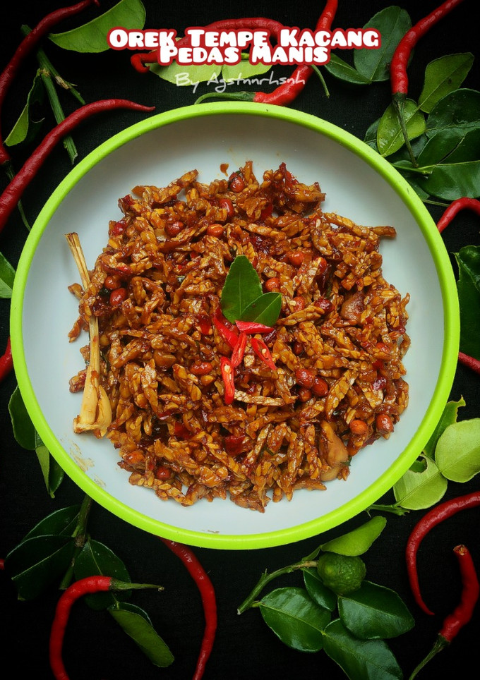 Foto resep Orek Kering Tempe Kacang Pedas Manis