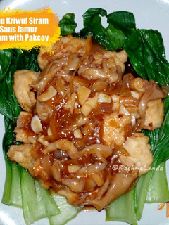 Foto resep Tahu Kriwul Siram Saus Jamur Tiram with Pakcoy