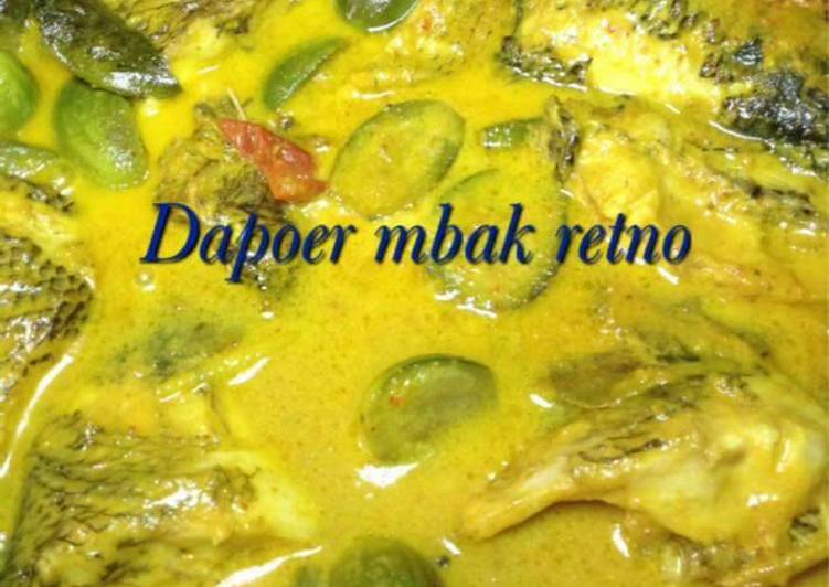 Resep Gule ikan gurami plus terong yang Enak Banget