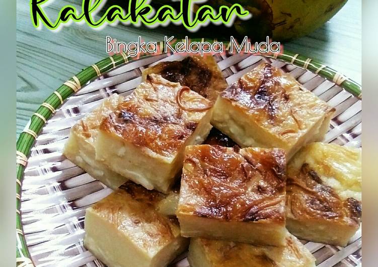 Resepi Kalakatar (Bingka Kelapa Muda) yang Praktis