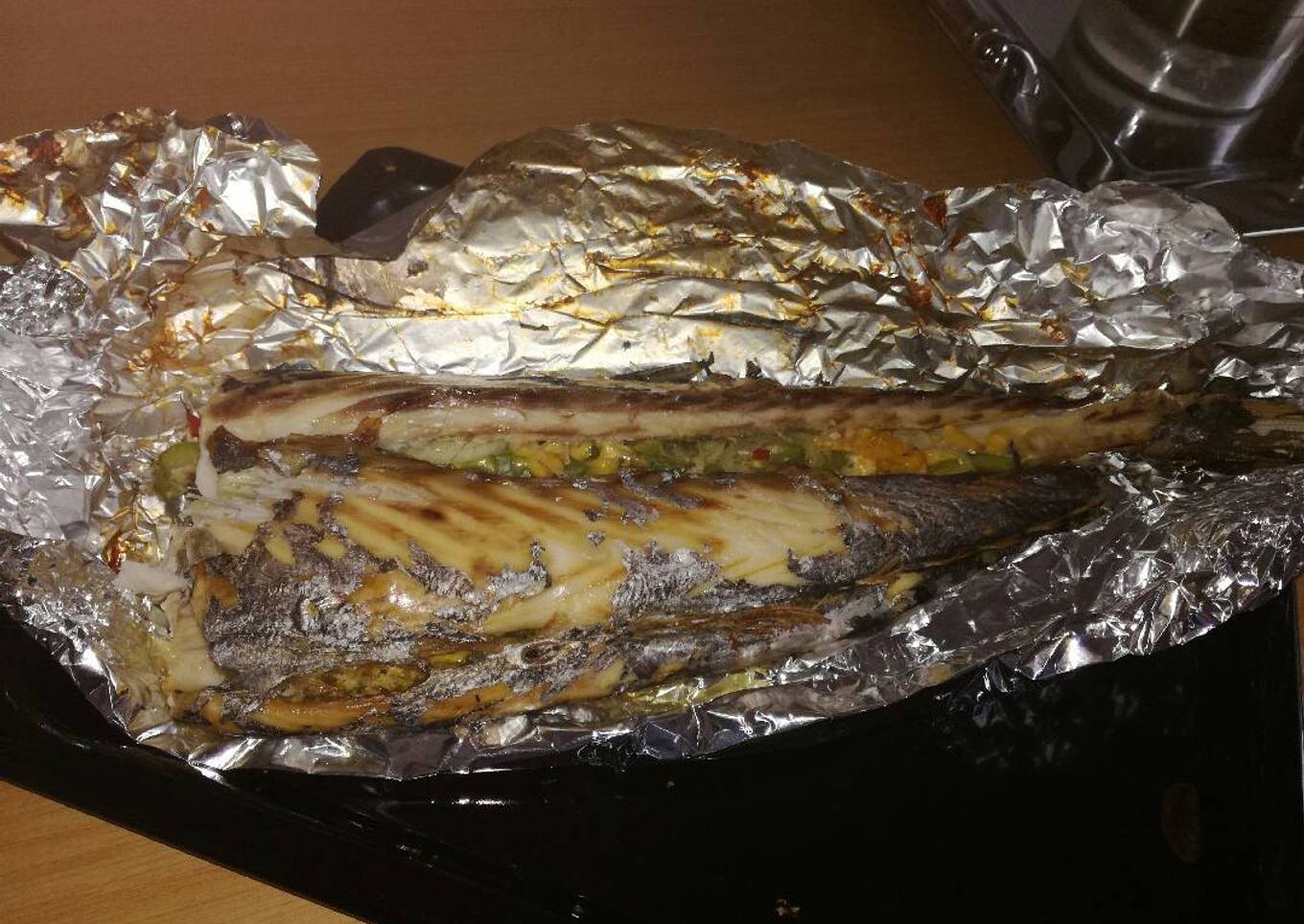 Grilled braai snoek