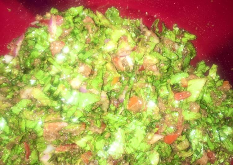 Easiest Way to Prepare Yummy Traditional lettuce salad🥗🥙 (kwadon letus)