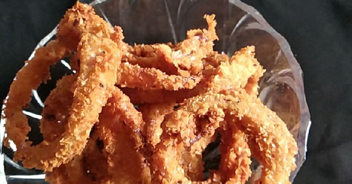 Crunchy Onion Rings Recipe by kareemah kaoje - Cookpad