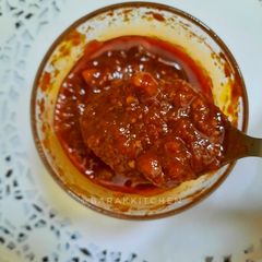 Homemade Schezwan Chutney A picture of Homemade Schezwan Chutney.