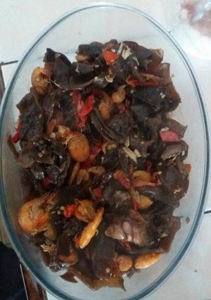Foto resep Tumis jamur kuping & Udang
