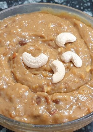 A picture of Anjeer Halwa.