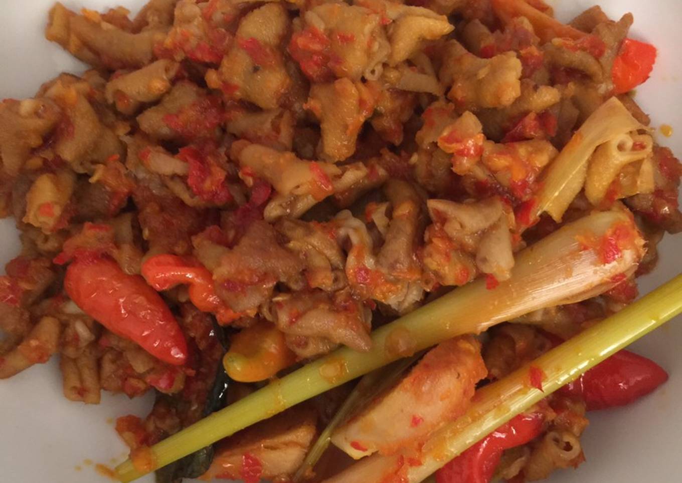 Balado usus ayam