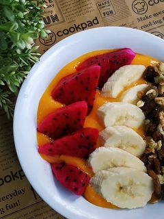 Foto resep Sarapan sehat 3 (smoothies mangga with mix fruit)
