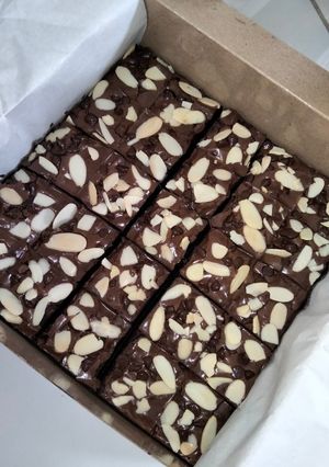 Foto resep Fudgy brownies super glowing
