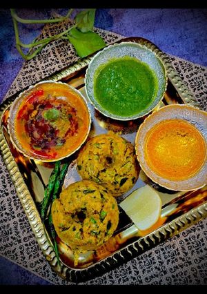A picture of Makkai ka dhokla.