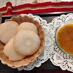 A picture of A Malabari dish Mutta surka/ Muttappam(eggless).
