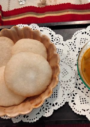 A picture of A Malabari dish Mutta surka/ Muttappam(eggless).