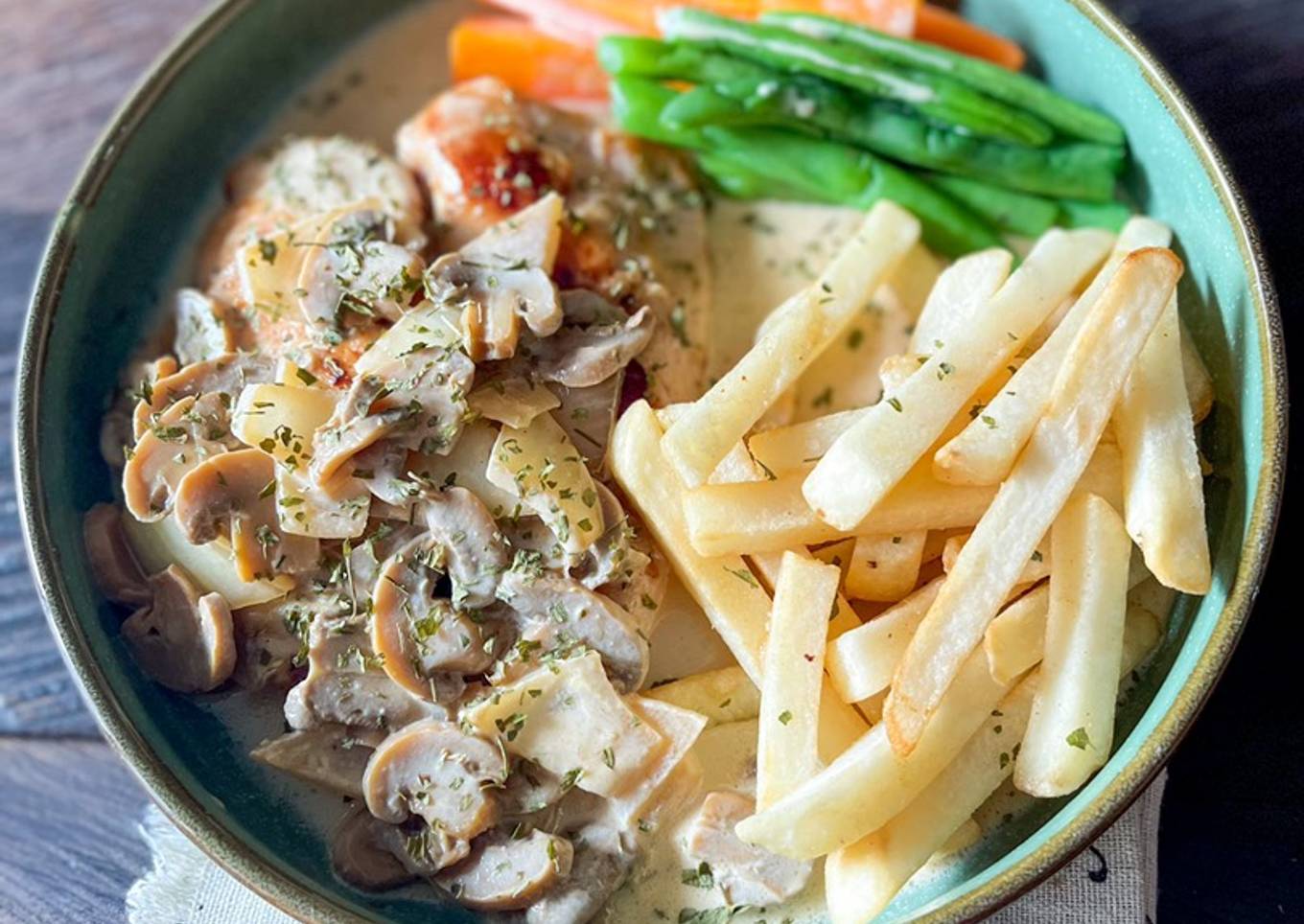 Ayam Bakar Saus Jamur Asam