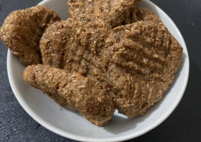 Banana Oat Chia Almond Cookies (tanpa telur)