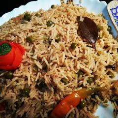 A picture of (Camel Stock) Matar Pulao😋😋😋.