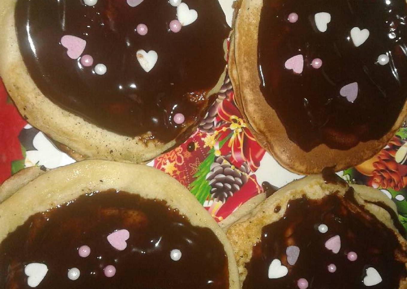 Tortitas con chocolate
