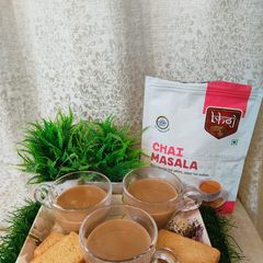 A picture of Kesar Masala Chai.