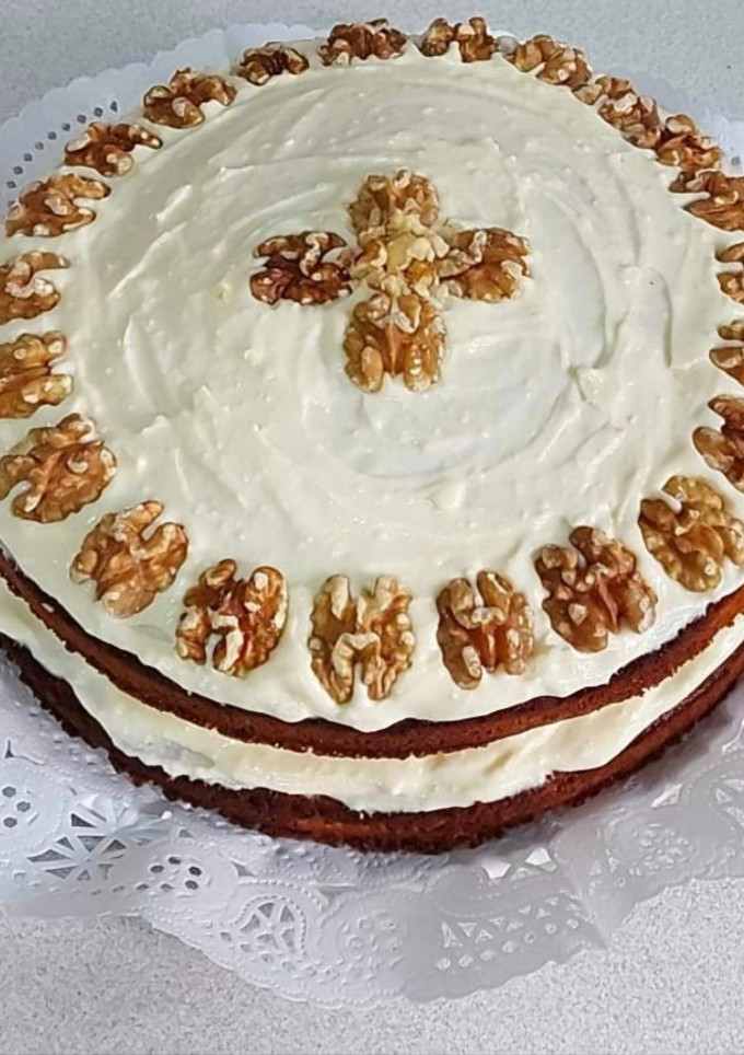 Una foto de Tarta de zanahoria