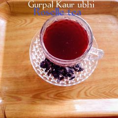 A picture of Healthy hot Roselle tea (Herbal tea)🌹☕.