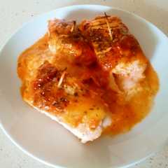 Foto principal de Pechugas de pollo rellenas de pavo y queso