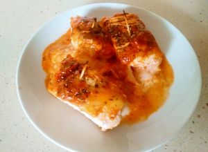 Foto principal de Pechugas de pollo rellenas de pavo y queso