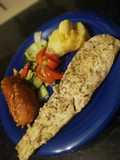 Hake in foil on the braai SA style