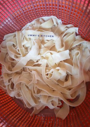 A picture of Fettuccine pasta.
