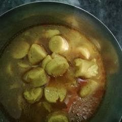 Besan ke gatte ki sabji A picture of Besan ke gatte ki sabji.