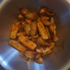 A picture of Smoked Paprika Potato wedges (with Skins on).