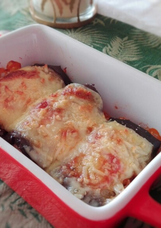 Una foto de Canelones de Berenjena