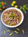 Tumis Cumi Tomat Hijau
