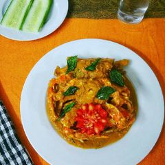A picture of Spicy Crab Masala.