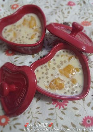 Cici甜品記錄: 椰汁芒果西米露 的食譜成品照片