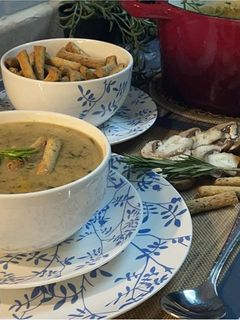 صورة لوصفة شوربة المشروم