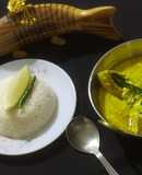 Bhapa Ilish/Steamed Ilish with filtered mustard paste & coconut