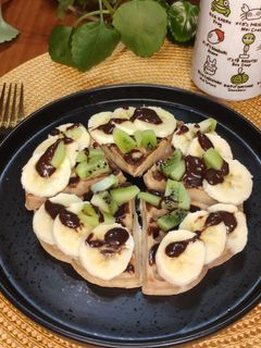 Una foto de Gofres sin gluten al microondas
