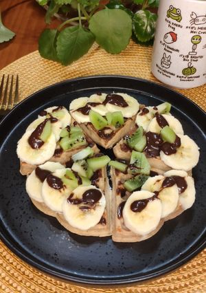 Una foto de Gofres sin gluten al microondas