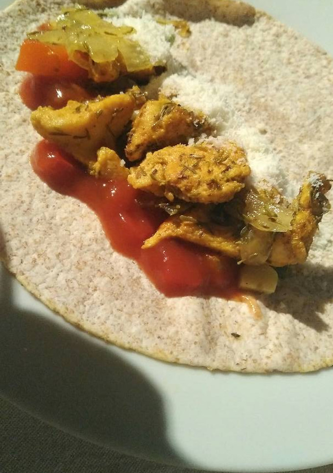 Una foto de Burritos con carne y sofrito especiado