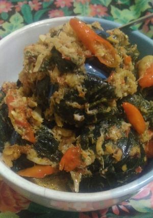 Foto resep Buntil daun singkong gurih bumbu sederhana