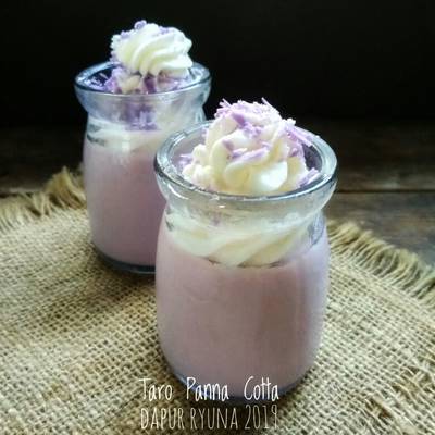 Resep Taro Omura Panna Cotta Oleh Putri Dapur Ryuna Cookpad