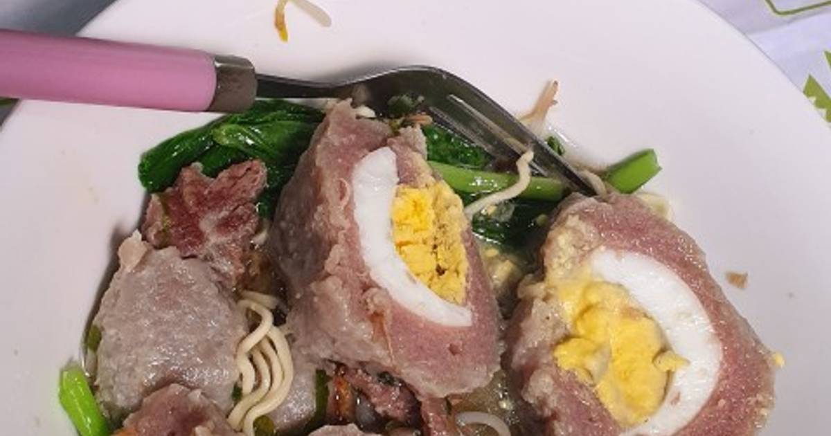 Resep Bakso Komplit Kenyol2 Enak Sehat No Msg Oleh Morena Merry Cookpad